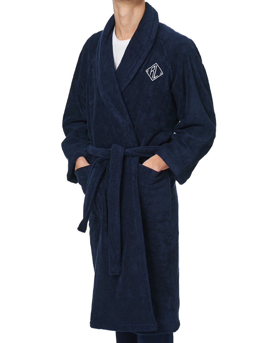 Heren | Pyjama's en gewaden | Ralph Lauren Home | Langdon Shawl Collar Bathrobe Midnight