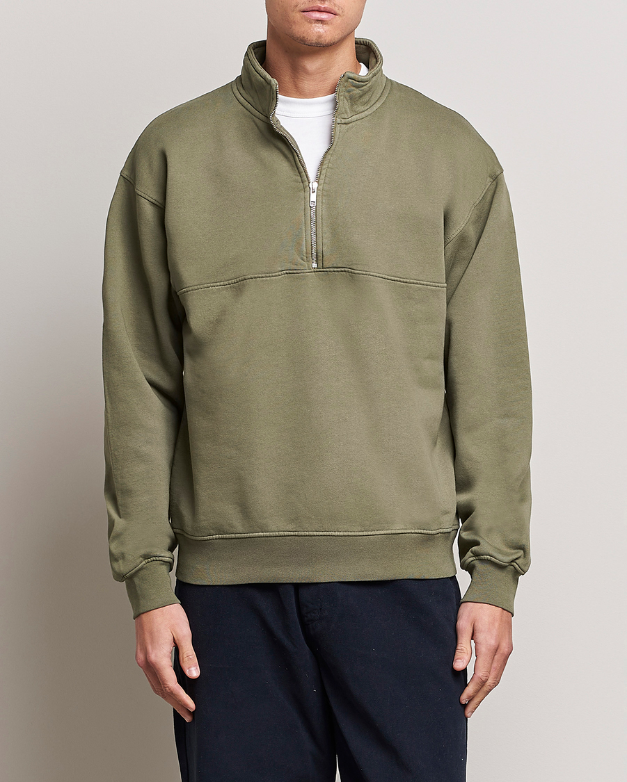 Heren | Half-zip | Colorful Standard | Classic Organic Half-Zip Dusty Olive