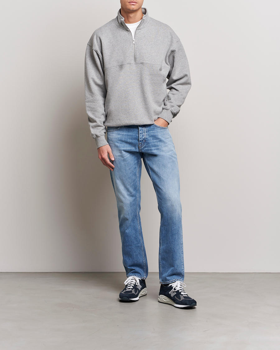 Heren | Truien | Colorful Standard | Classic Organic Half-Zip Heather Grey