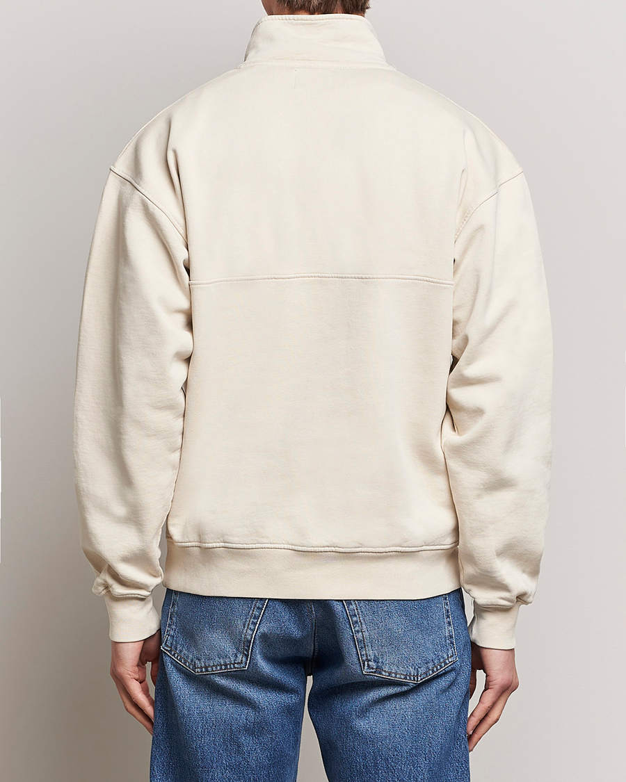 Heren | Truien | Colorful Standard | Classic Organic Half-Zip Ivory White
