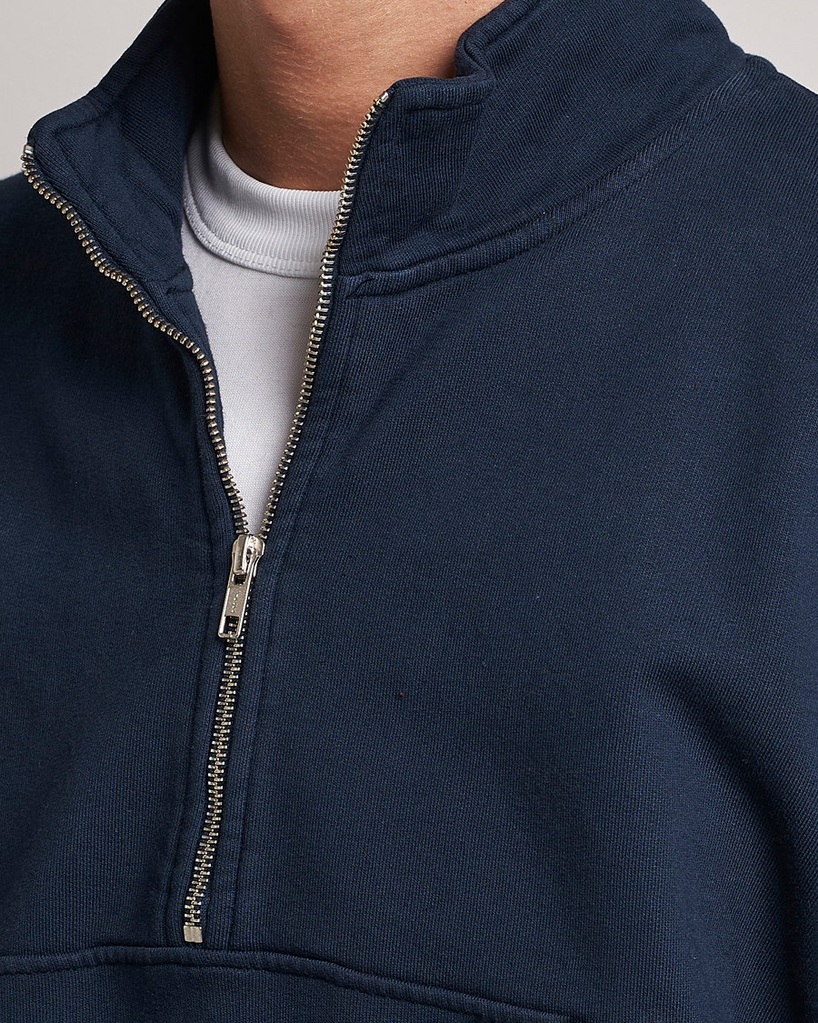 Heren | Truien | Colorful Standard | Classic Organic Half-Zip Navy Blue