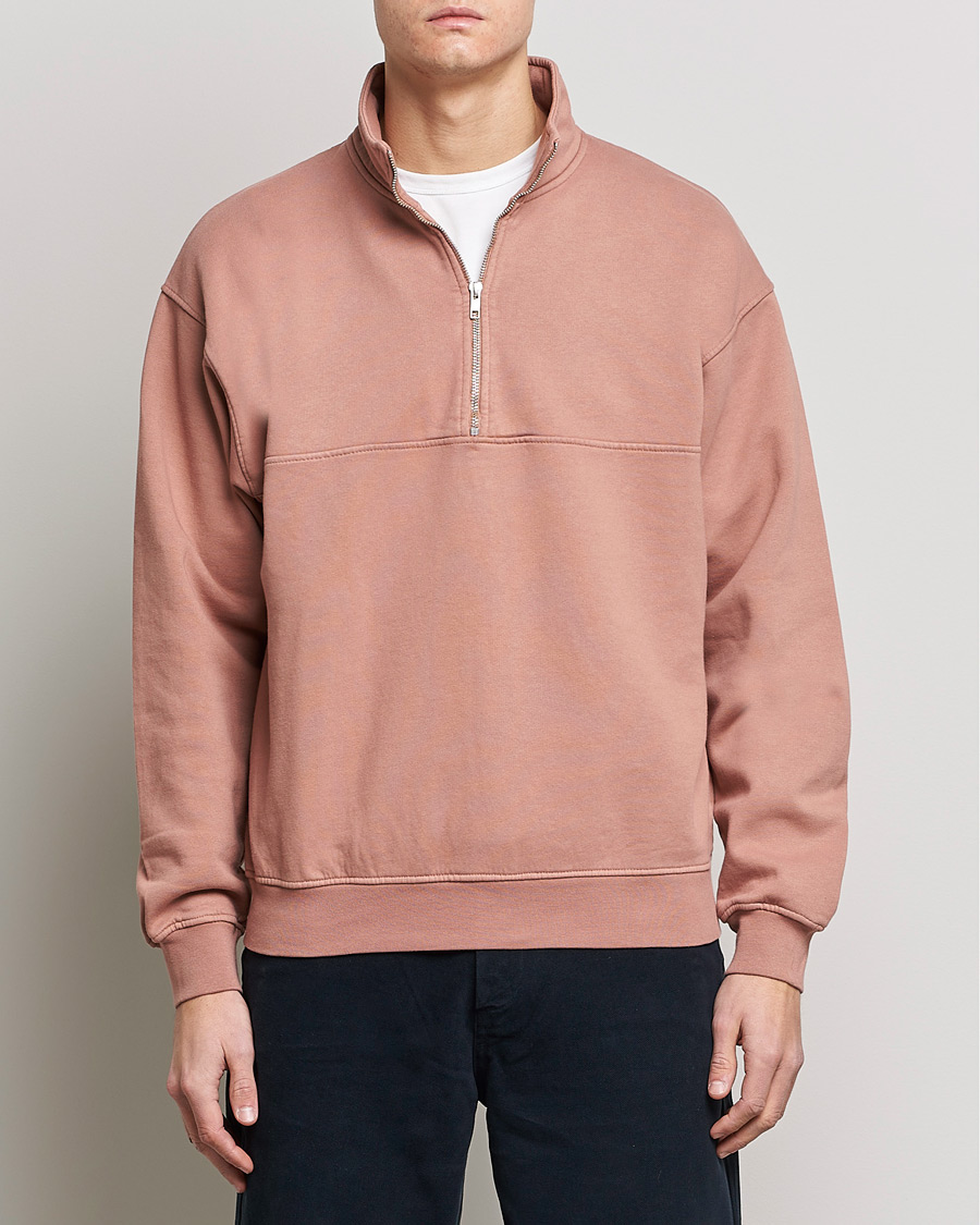 Heren |  | Colorful Standard | Classic Organic Half-Zip Rosewood Mist