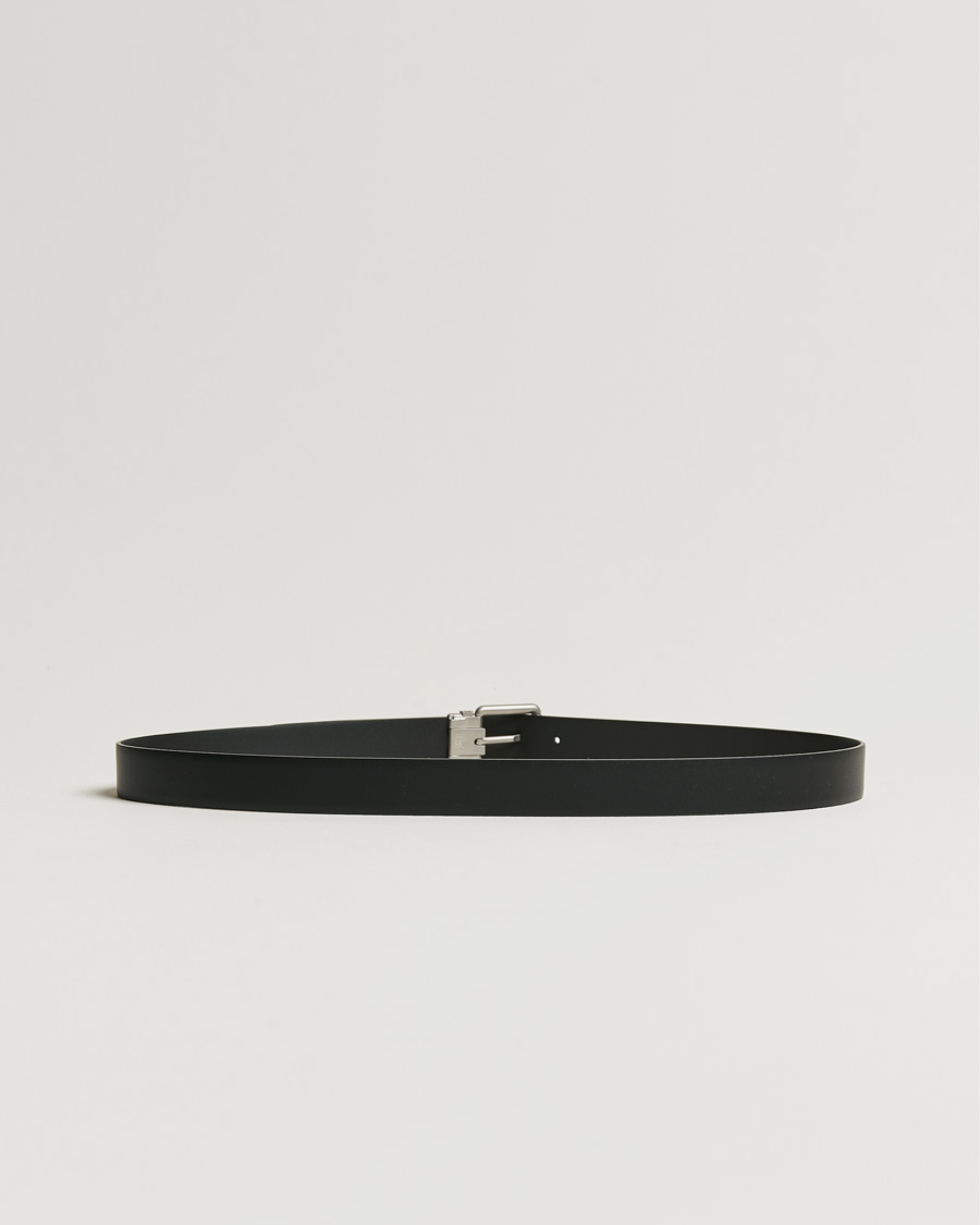 Heren | Accessoires | Montblanc | Rounded Square Palladium Pin Buckle 30mm Belt Black