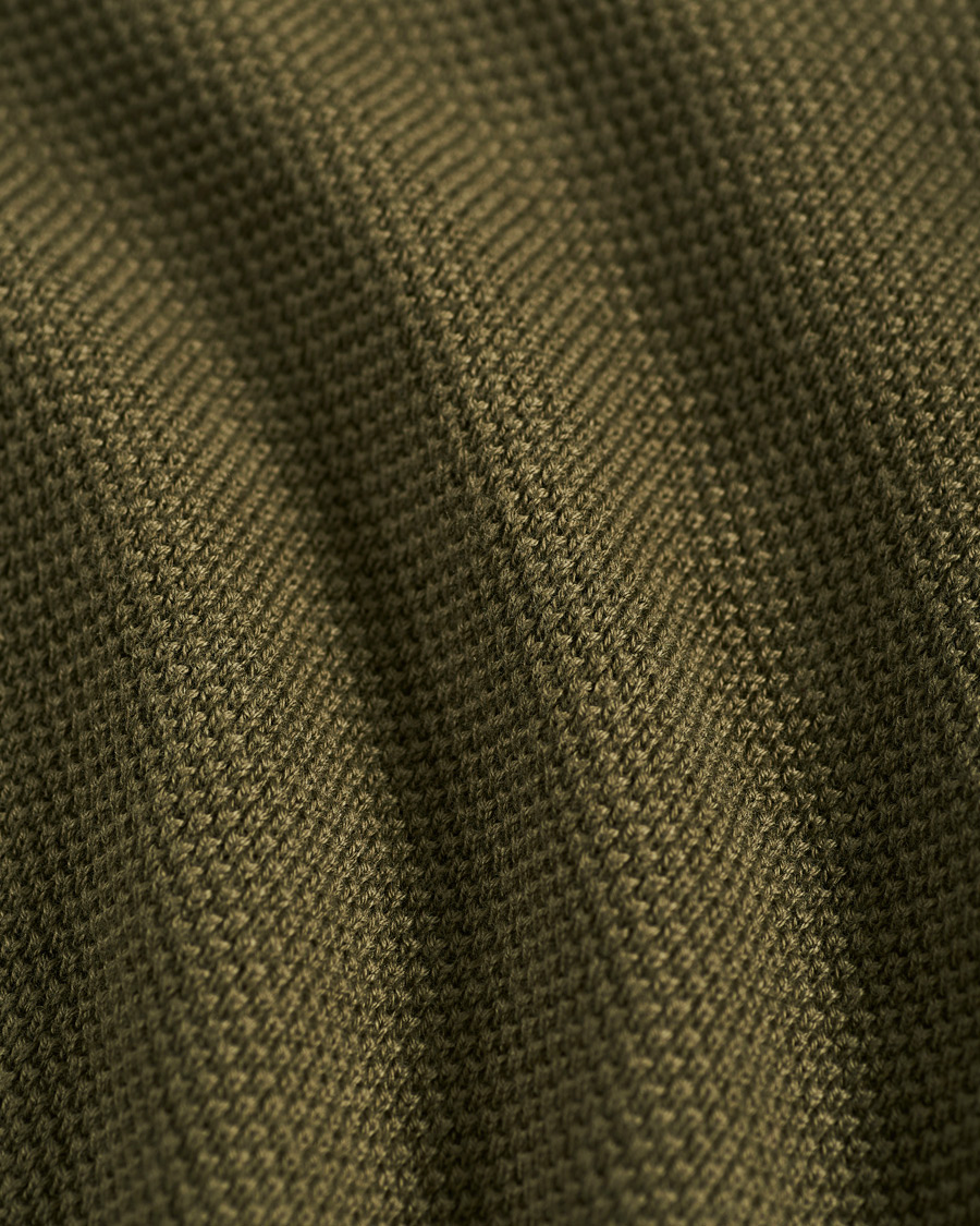 Heren | Truien | GANT | Cotton Pique Crew Neck Sweater Racing Green