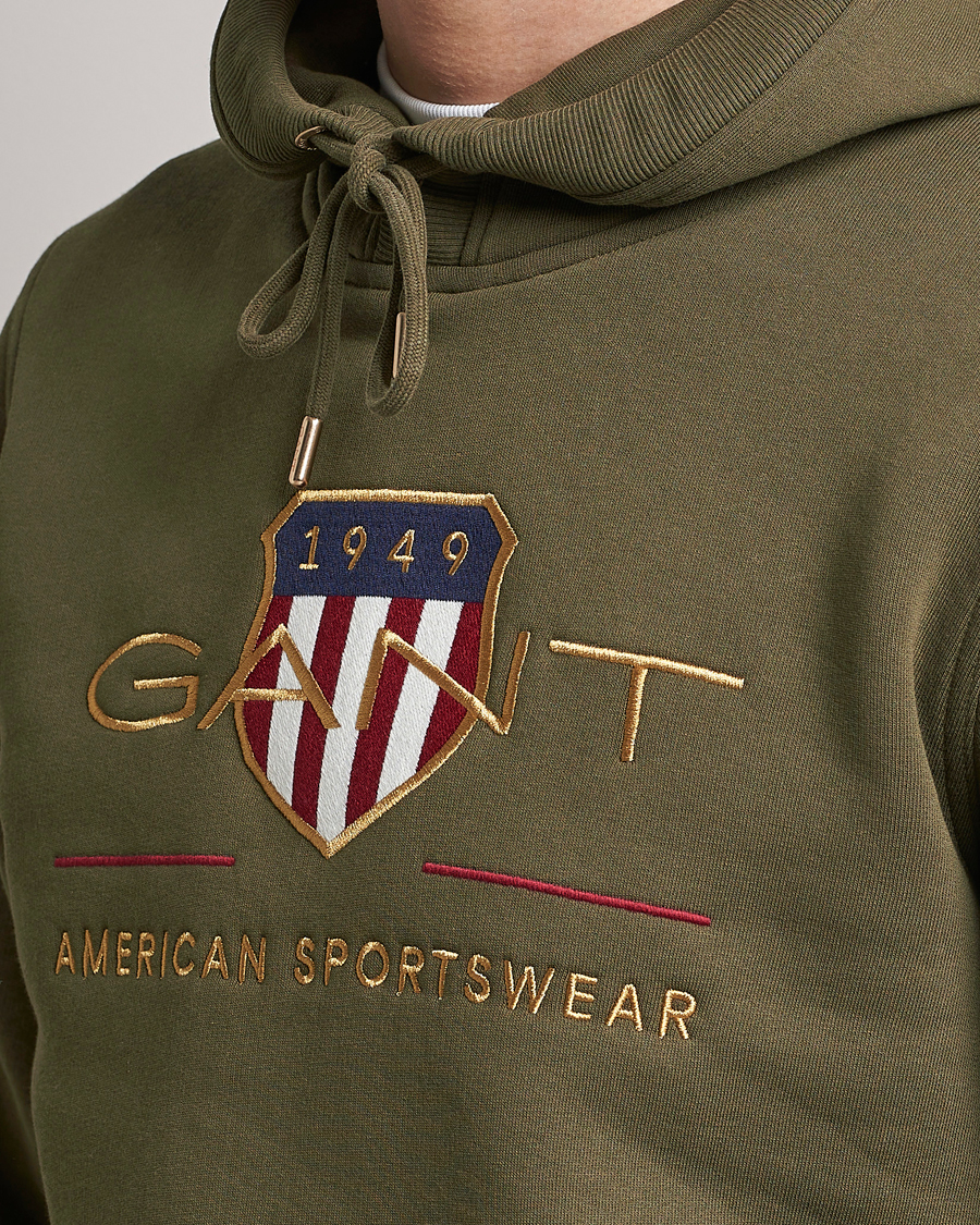 Heren | Truien | GANT | Archive Shield Hoodie Racing Green