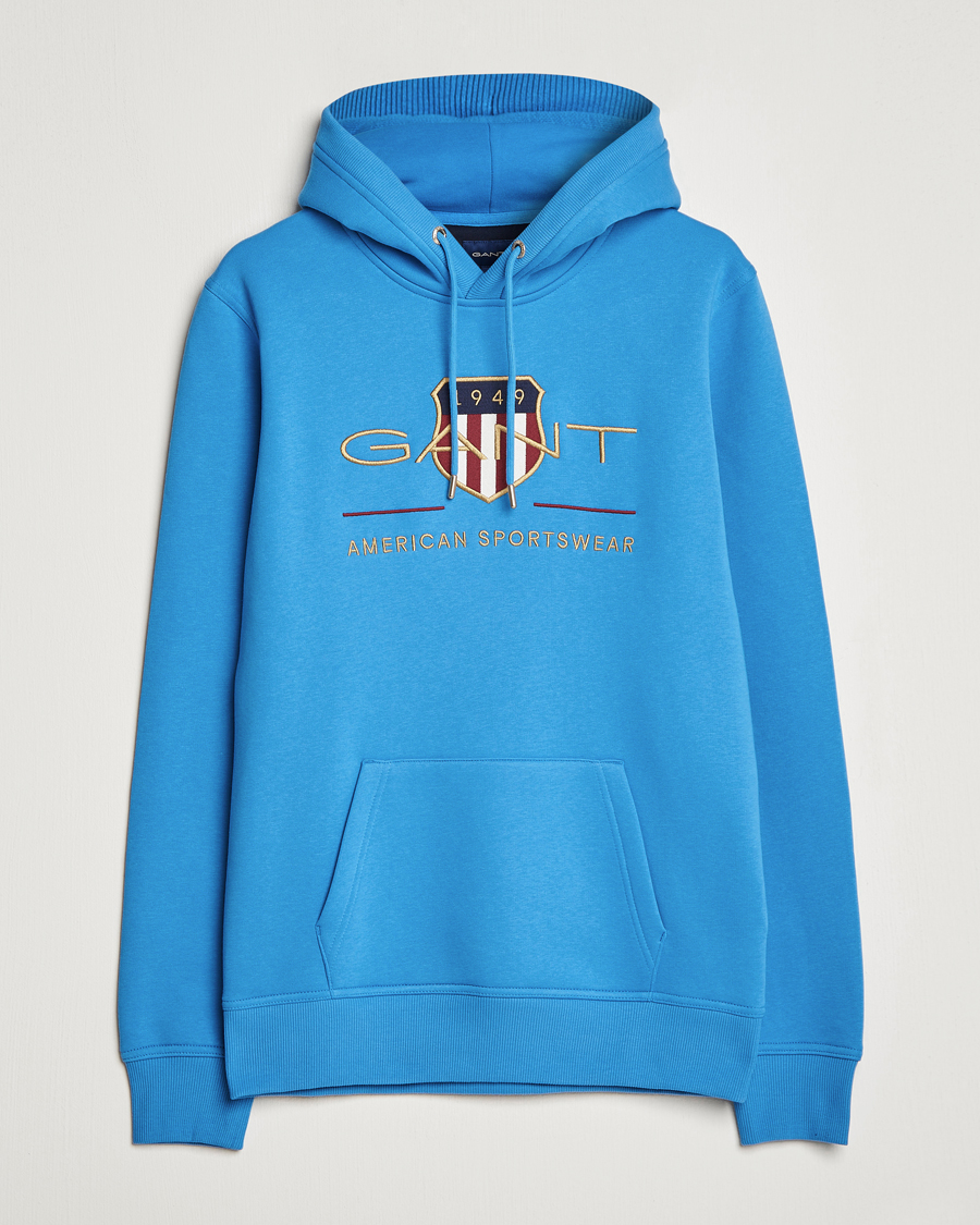 Heren | Truien | GANT | Archive Shield Hoodie Day Blue