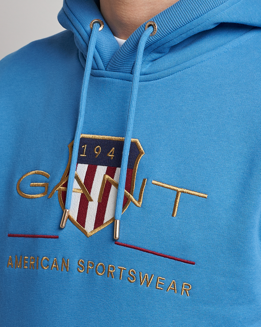 Heren | Truien | GANT | Archive Shield Hoodie Day Blue