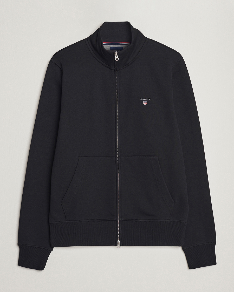 Heren | Truien | GANT | Original Shield Logo Full-Zip Sweater Black