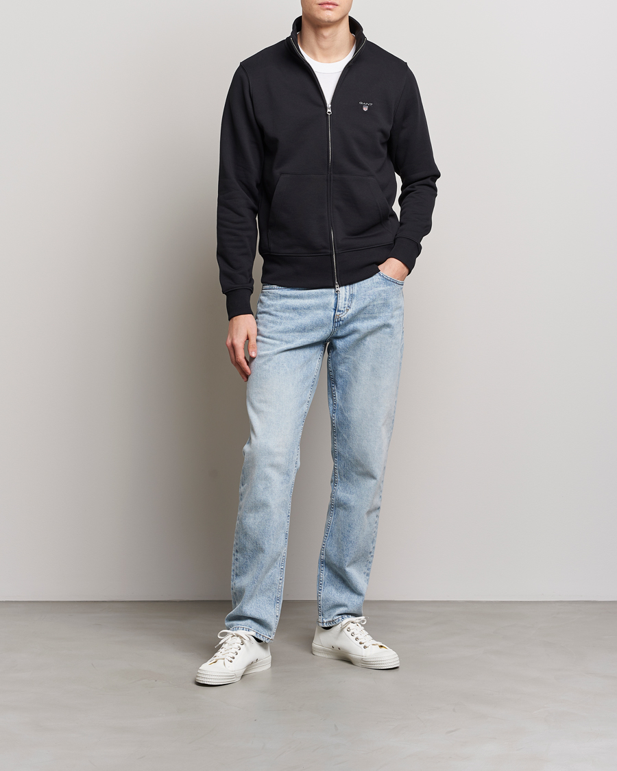 Heren | Truien | GANT | Original Shield Logo Full-Zip Sweater Black