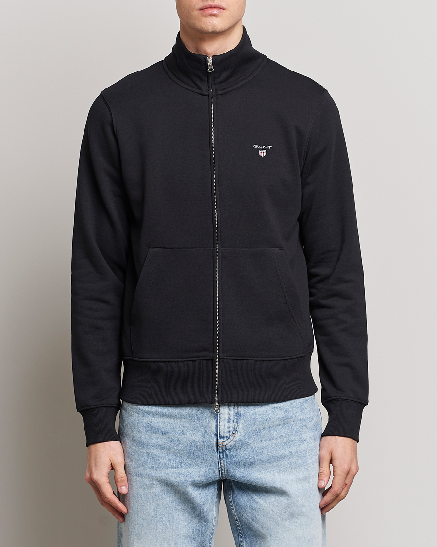 Heren | Truien | GANT | Original Shield Logo Full-Zip Sweater Black
