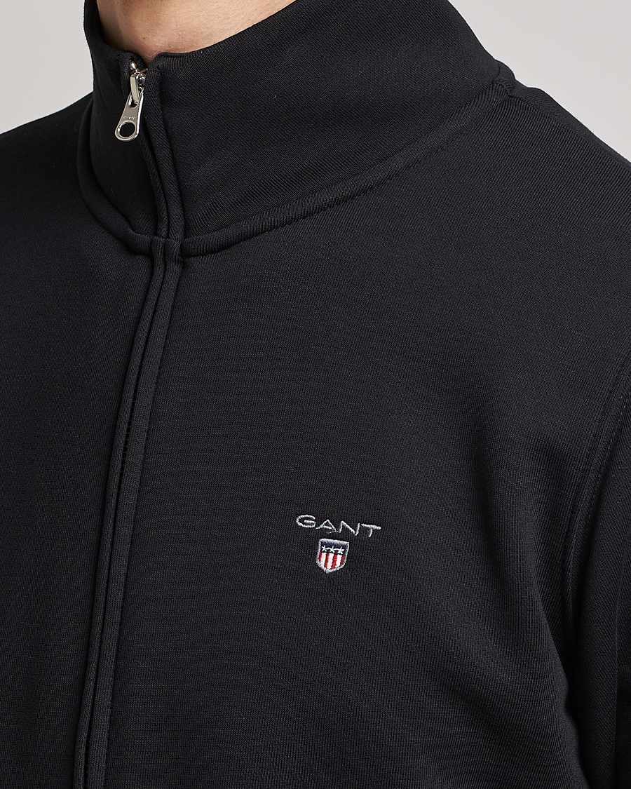 Heren | Truien | GANT | Original Shield Logo Full-Zip Sweater Black
