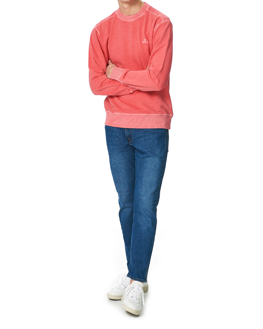 Heren | Truien | GANT | Sunbleached Crew Neck Sweatshirts Watermelon Pink