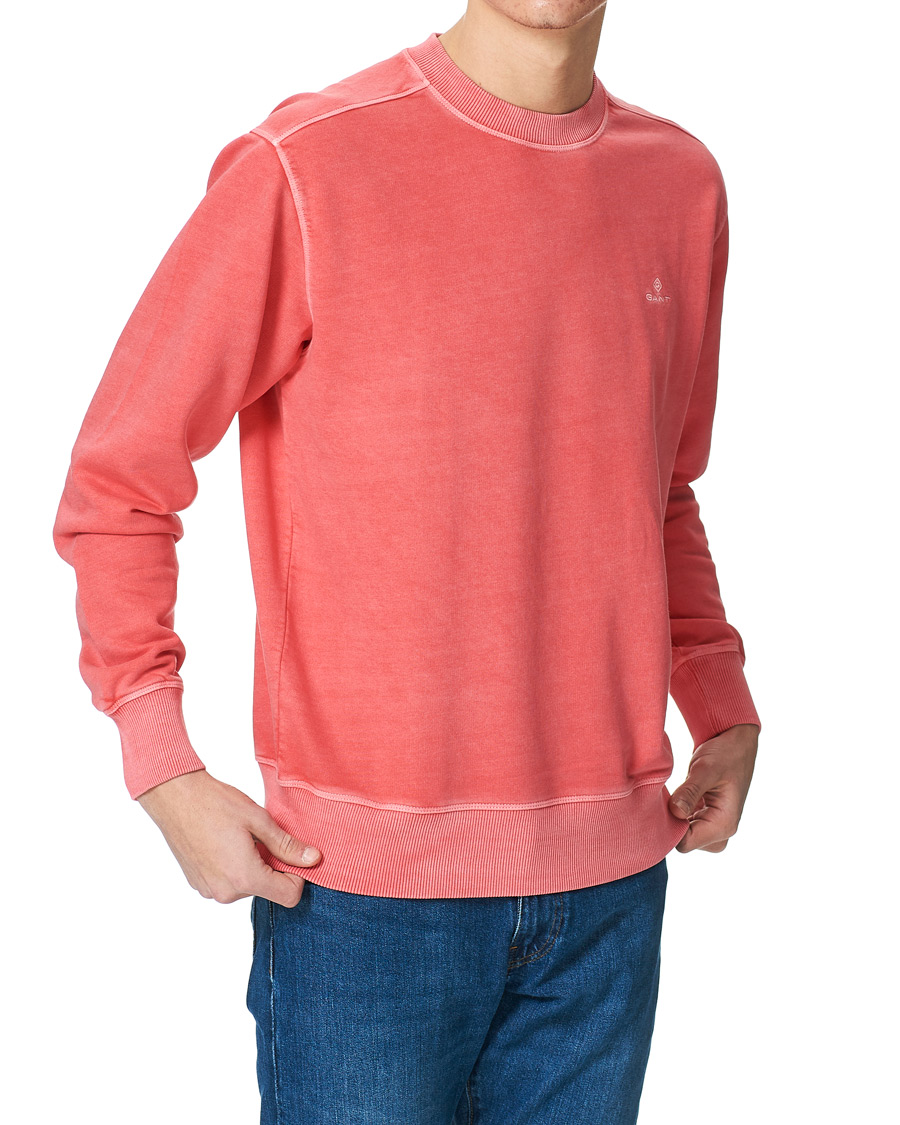 Heren | Truien | GANT | Sunbleached Crew Neck Sweatshirts Watermelon Pink