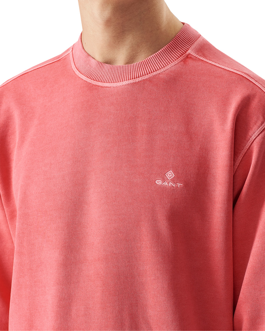 Heren | Truien | GANT | Sunbleached Crew Neck Sweatshirts Watermelon Pink