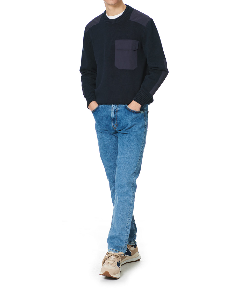 Heren | Truien | GANT | Rough Weather Crew Neck Sweater Evening Blue