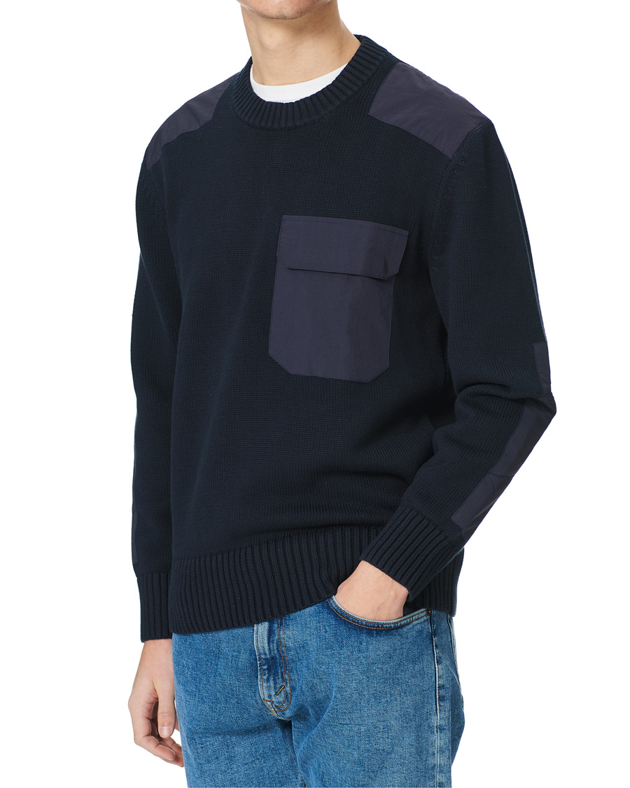 Heren | Truien | GANT | Rough Weather Crew Neck Sweater Evening Blue