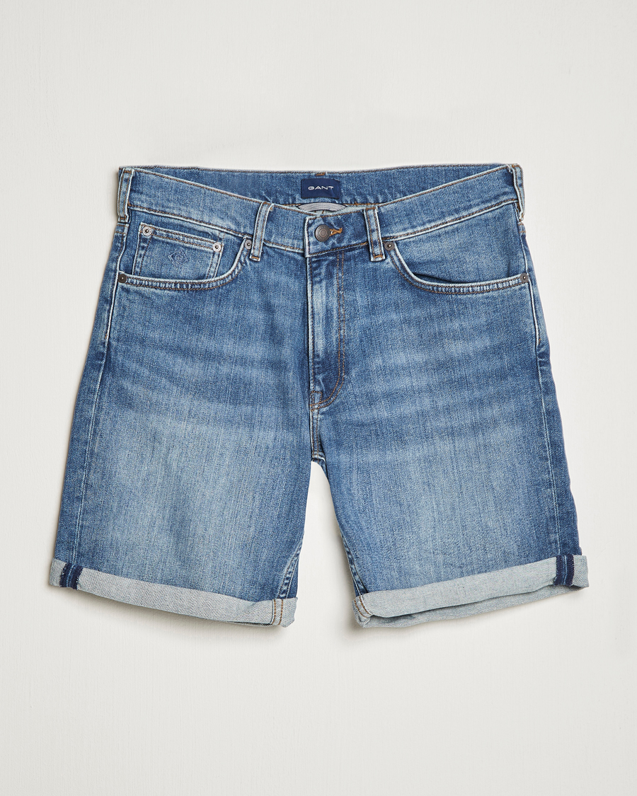 Heren | Korte broek | GANT | Arley Denim Shorts Light Blue