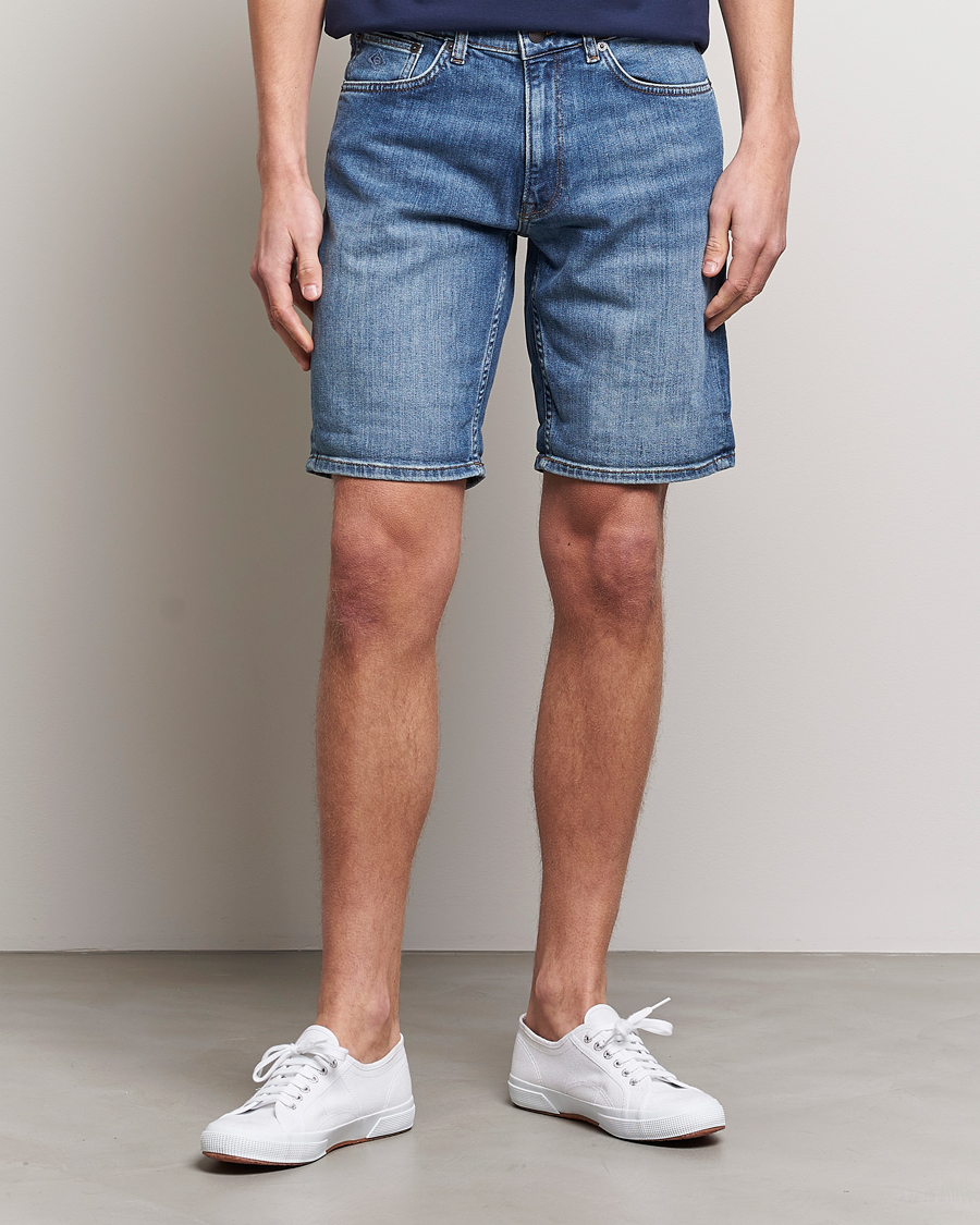 Heren | Korte broek | GANT | Arley Denim Shorts Light Blue