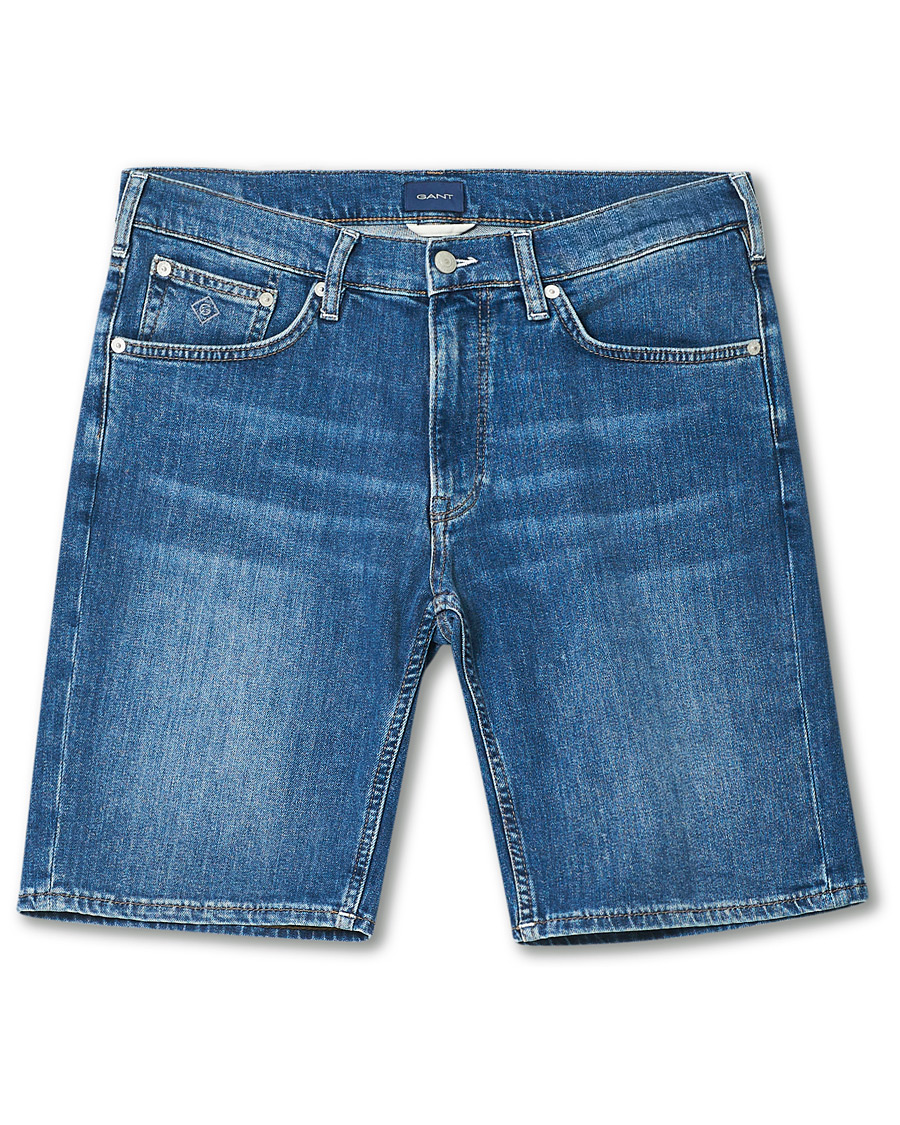 Heren | Korte broek | GANT | Arley Jeans Shorts Semi Light Blue