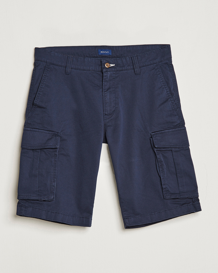 Heren | Korte broek | Gant | Relaxed Twill Cargoshorts Marine
