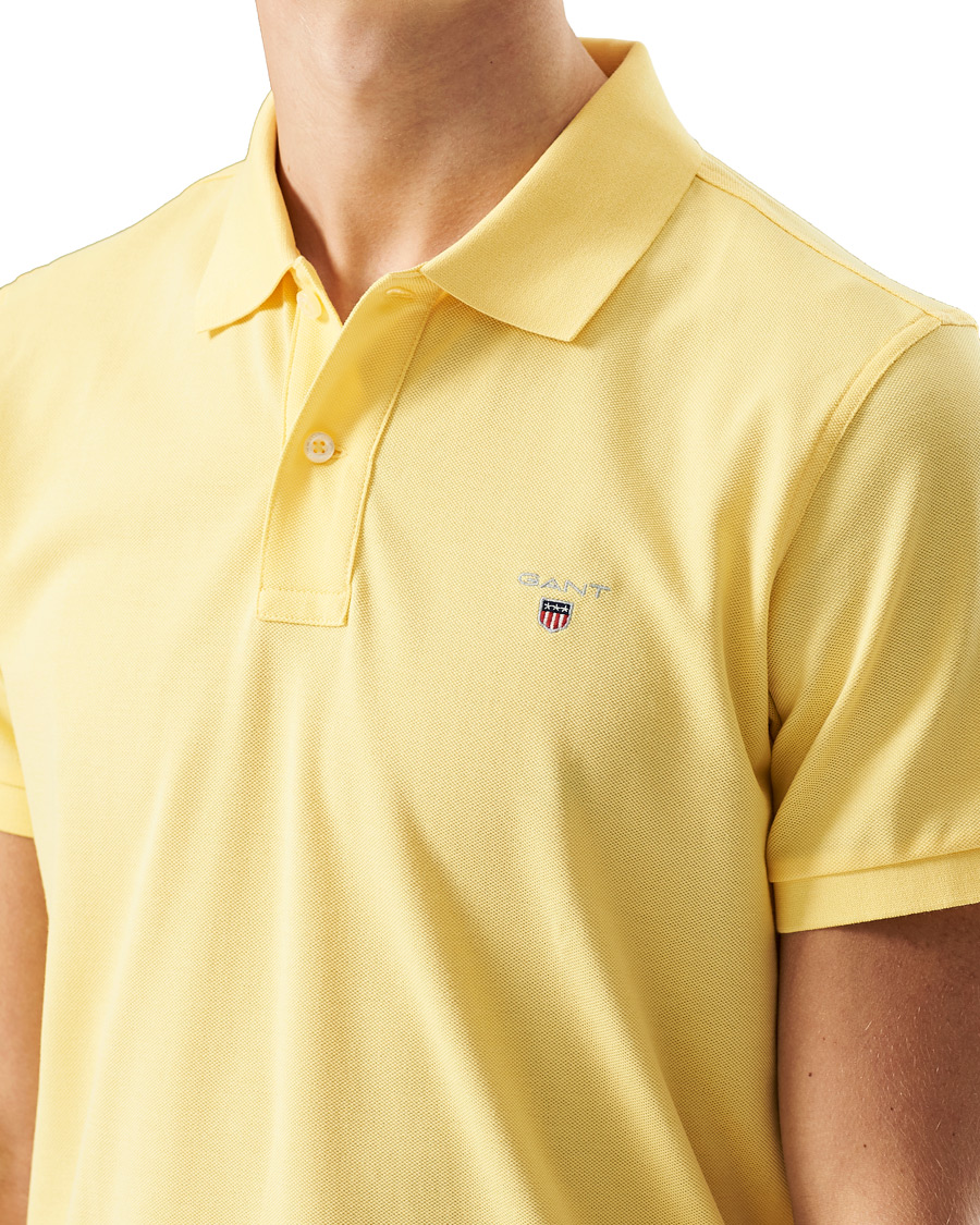 Heren | Polo's | GANT | The Original Polo Banana Yellow