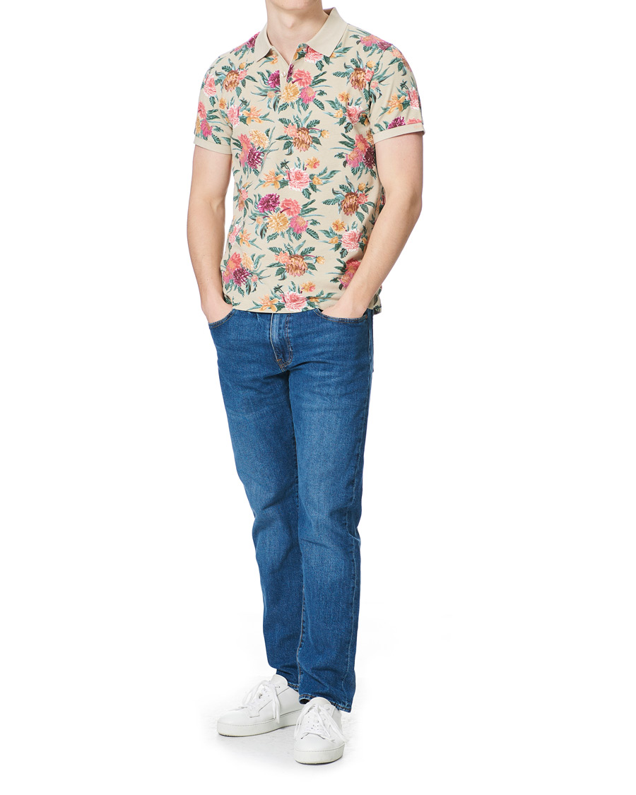 Heren | Polo's | GANT | Dalia Printed Flower Polo Plaza Taupe