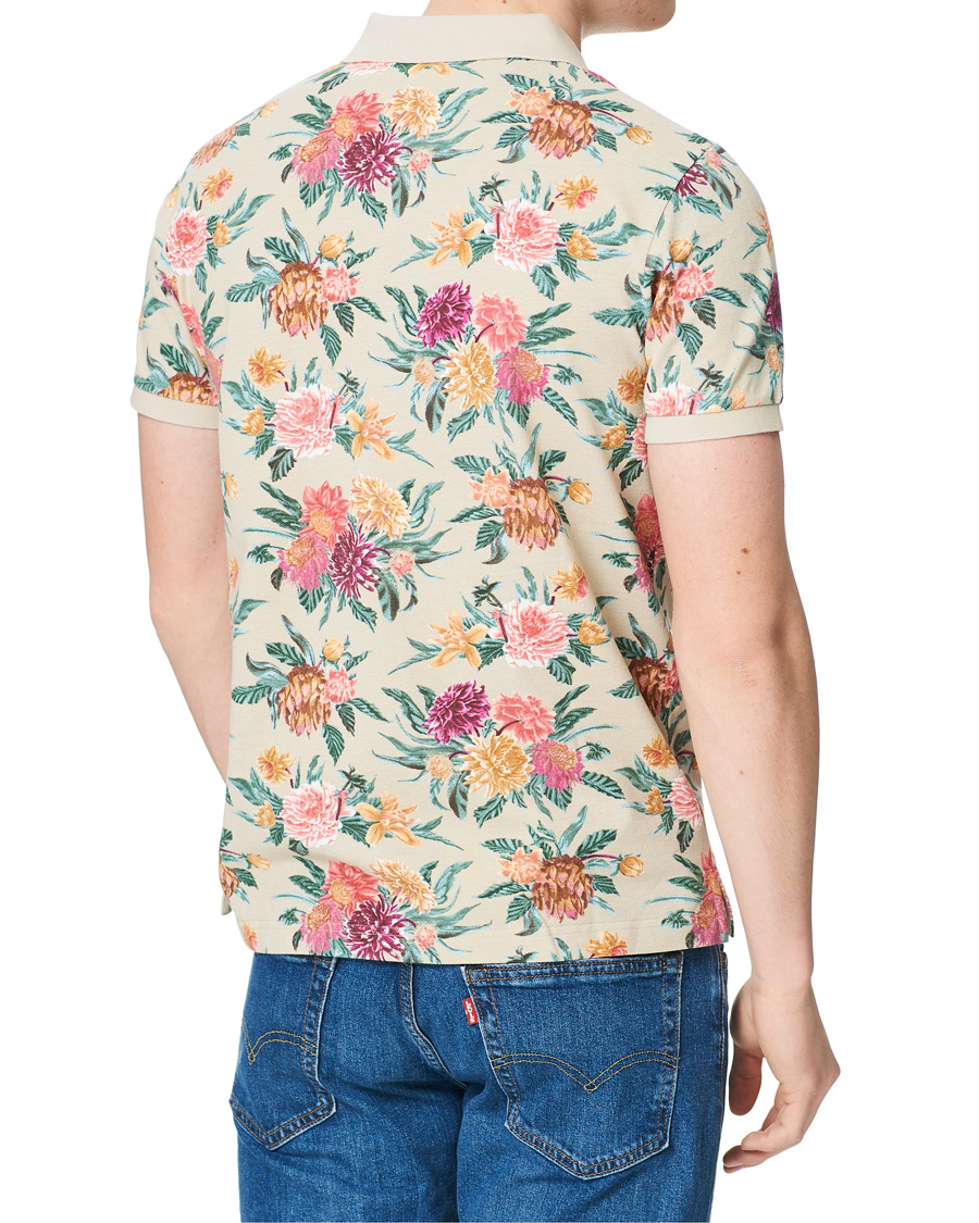 Heren | Polo's | GANT | Dalia Printed Flower Polo Plaza Taupe