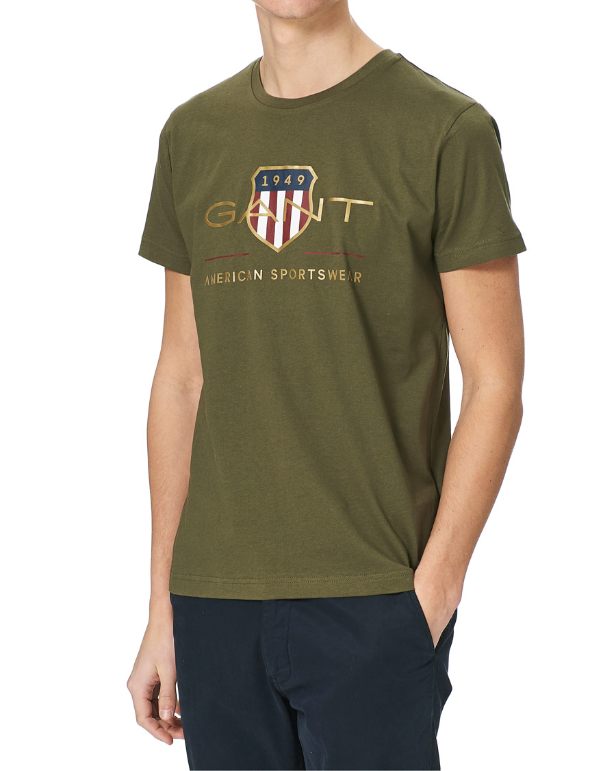 Heren | T-shirts | GANT | Archive Shield Logo Tee Racing Green