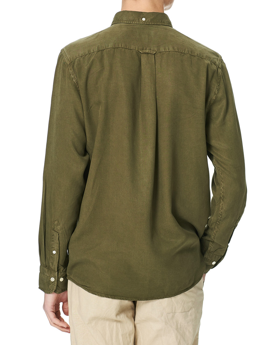 Heren | Overhemden | GANT | Regular Garment Dyed Lyocell Shirt Racing Green