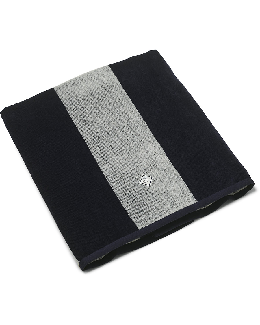 Heren | GANT Striped Bath Towel Evening Blue | GANT | Striped Bath Towel Evening Blue