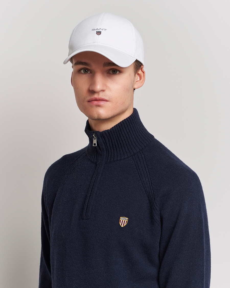 Heren | GANT High Cotton Twill Cap White | GANT | High Cotton Twill Cap White