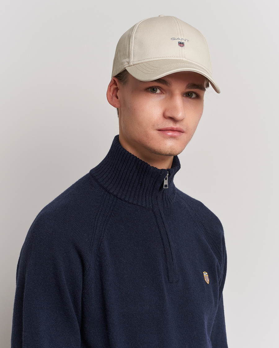 Heren | GANT High Cotton Twill Cap Putty | GANT | High Cotton Twill Cap Putty