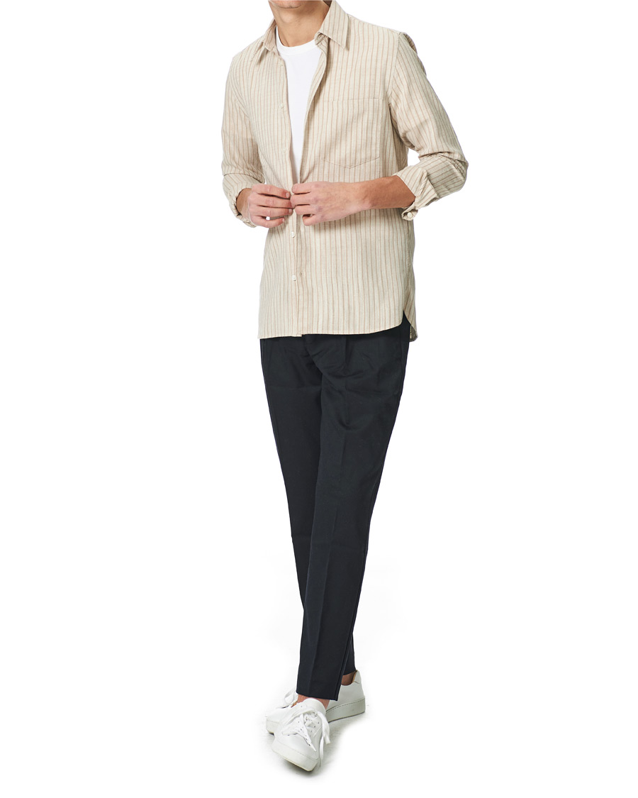 Heren | Overhemden | Samsøe Samsøe | Samsøe & Samsøe Liam Cotton Linen Shirt Pure Cashmere