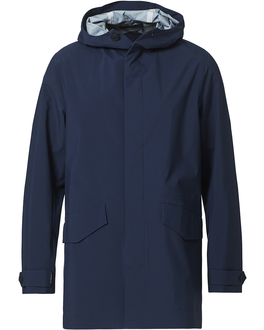 Heren | Jassen | Save The Duck | Mackintosh Co-Lab John Coat Navy Blue