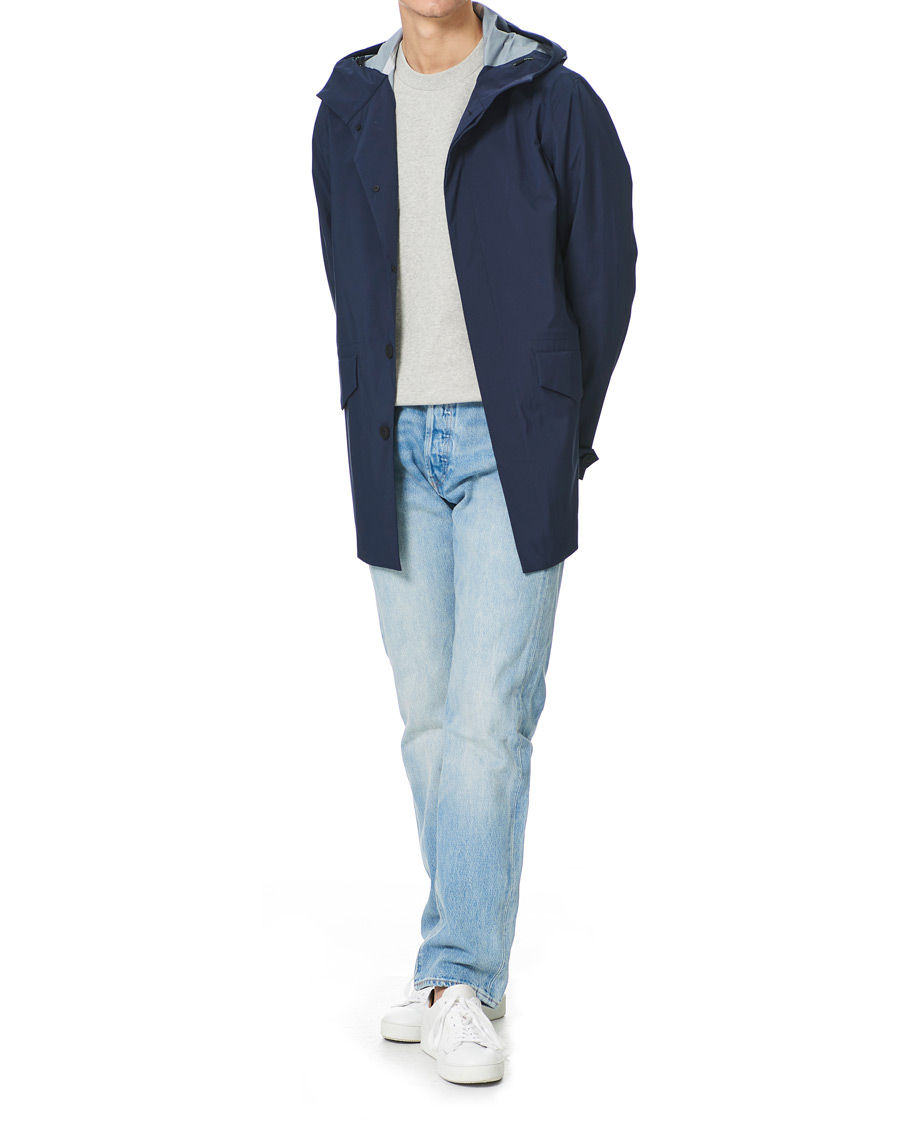 Heren | Jassen | Save The Duck | Mackintosh Co-Lab John Coat Navy Blue