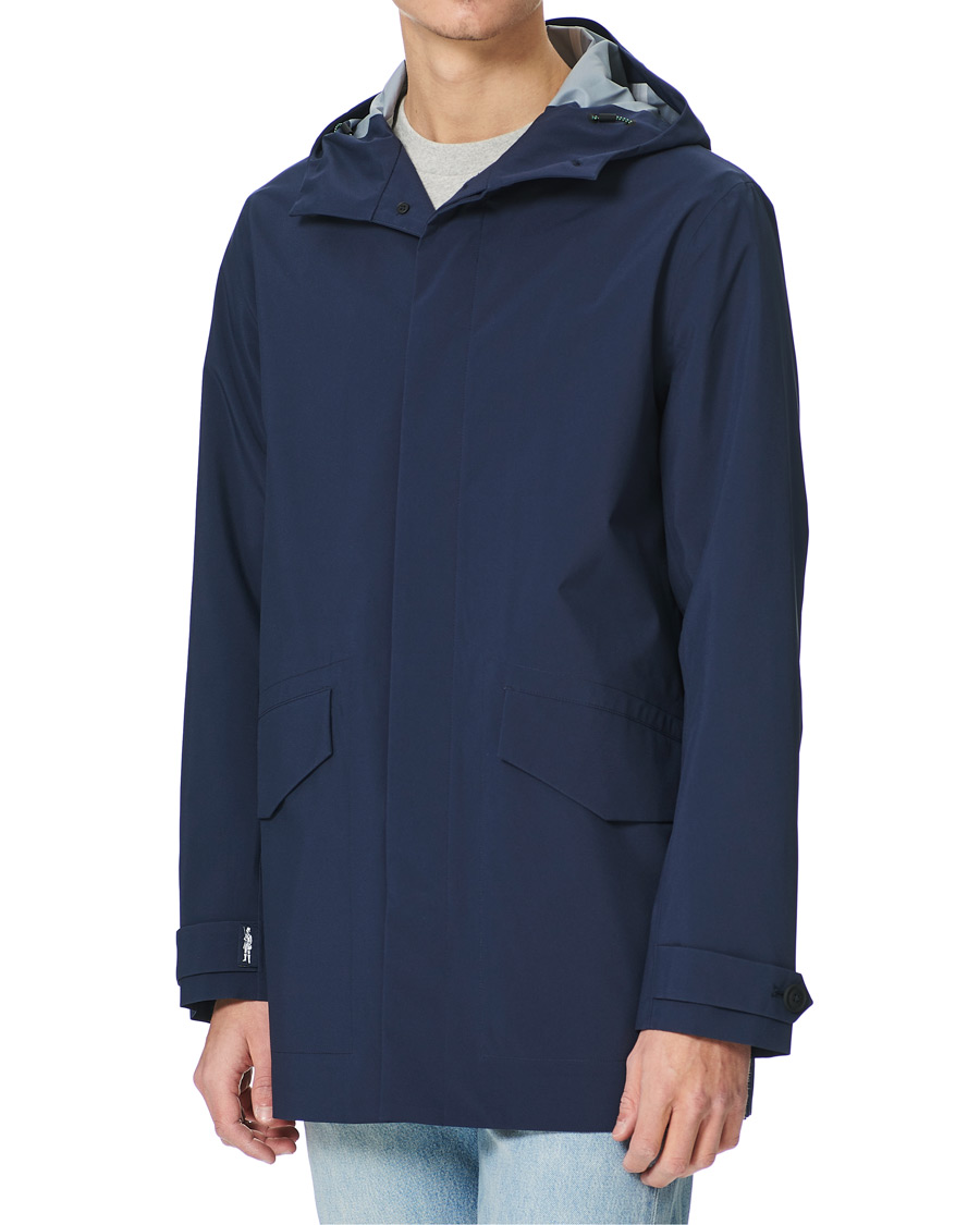 Heren | Jassen | Save The Duck | Mackintosh Co-Lab John Coat Navy Blue