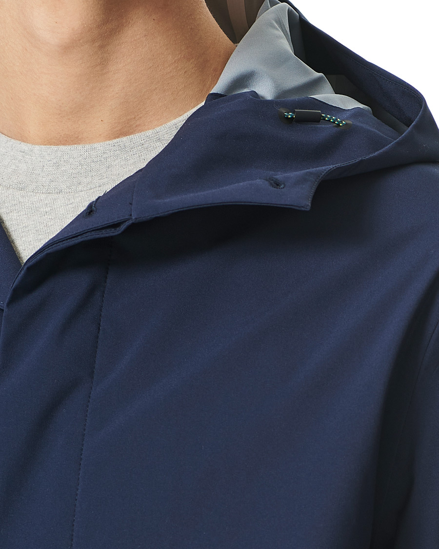 Heren | Jassen | Save The Duck | Mackintosh Co-Lab John Coat Navy Blue