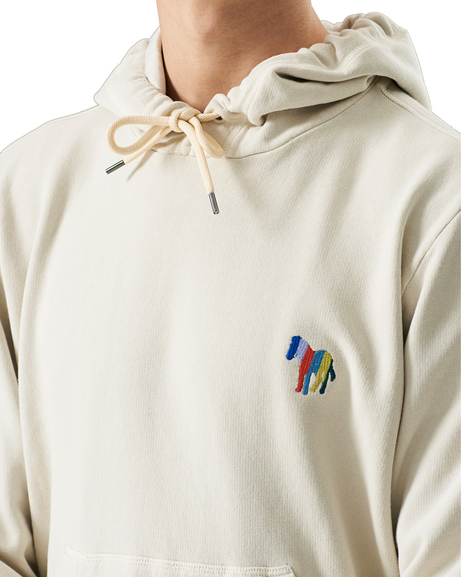 Heren | Truien | PS Paul Smith | Embroidered Zebra Hoodie Off White