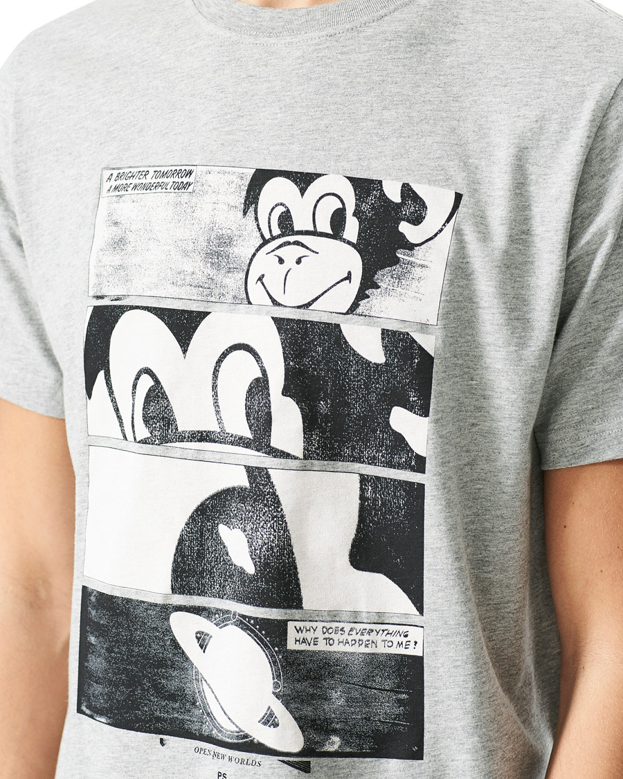 Heren | T-shirts | PS Paul Smith | Monkey Regular Fit T-Shirt Grey