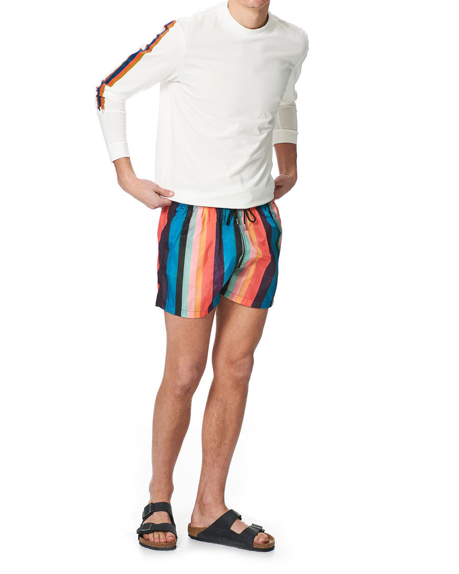 Heren | T-shirts | Paul Smith | Artist Striped T-Shirt White