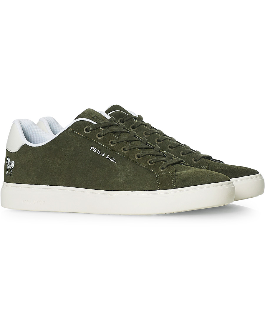 Heren | PS Paul Smith Rex Zebra Sneakers Green | PS Paul Smith | Rex Zebra Sneakers Green