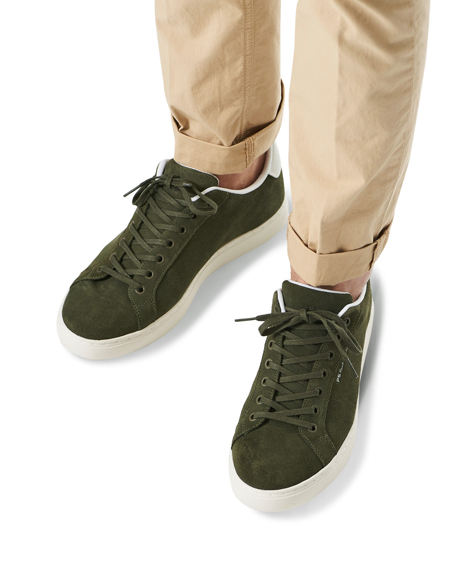 Heren | PS Paul Smith Rex Zebra Sneakers Green | PS Paul Smith | Rex Zebra Sneakers Green