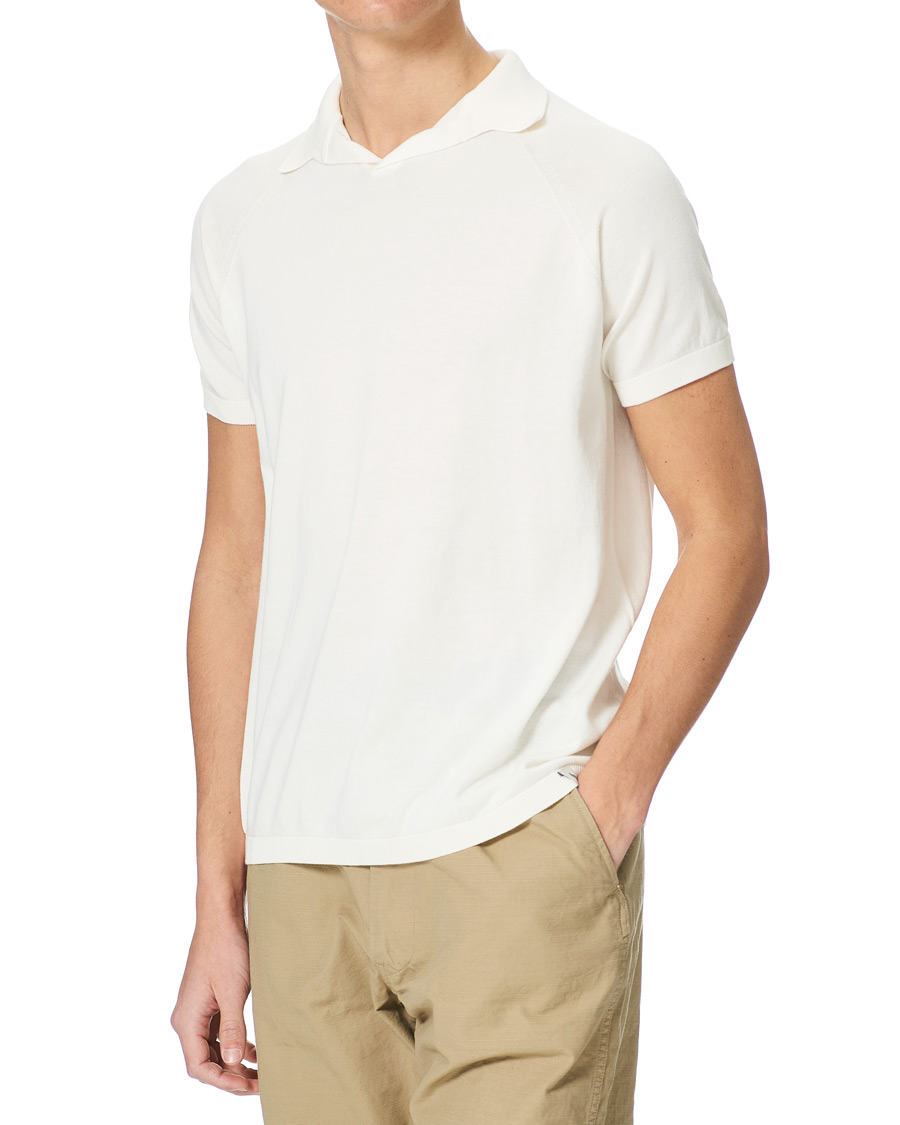 Heren | Polo's | Peregrine | Emery Knitted Cotton Polo White