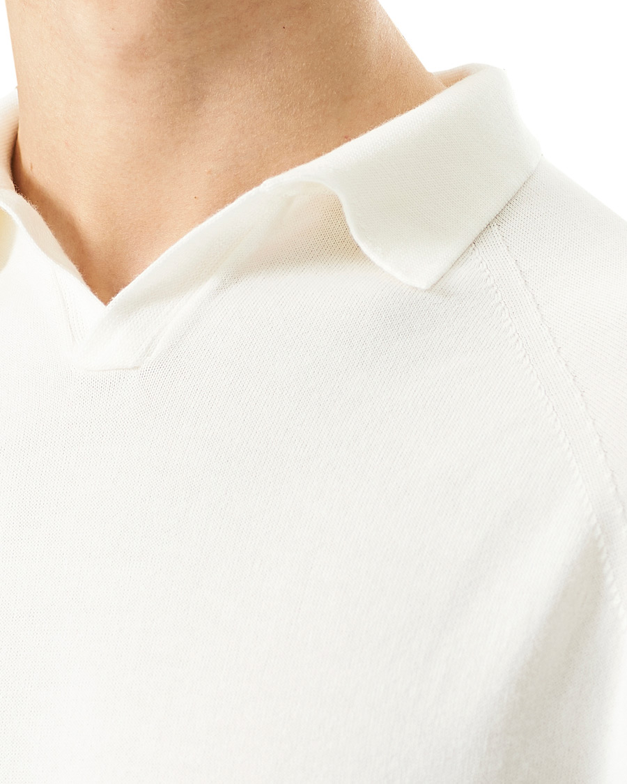 Heren | Polo's | Peregrine | Emery Knitted Cotton Polo White