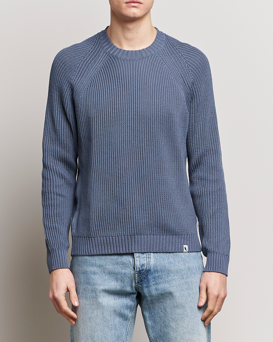 Heren | Gebreide truien | Peregrine | Harry Organic Cotton Sweater Smoke