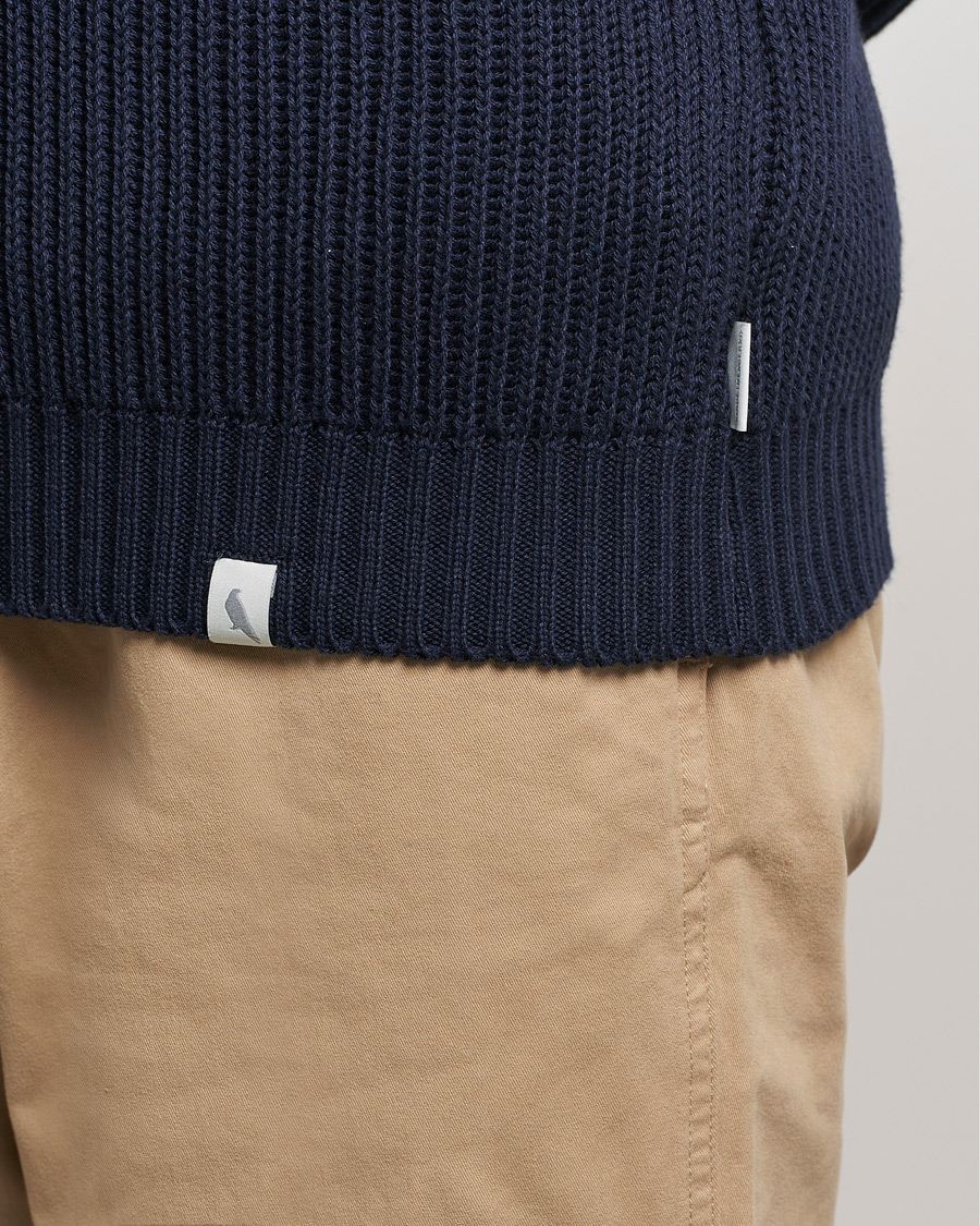 Heren | Truien | Peregrine | Felix Quarter Zip Jumper Navy