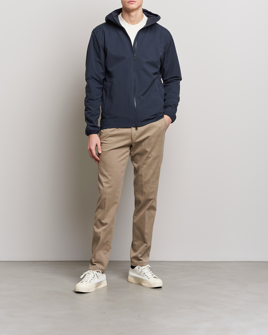 Heren | Jassen | Scandinavian Edition | Hood Waterproof Jacket Midnight Blue