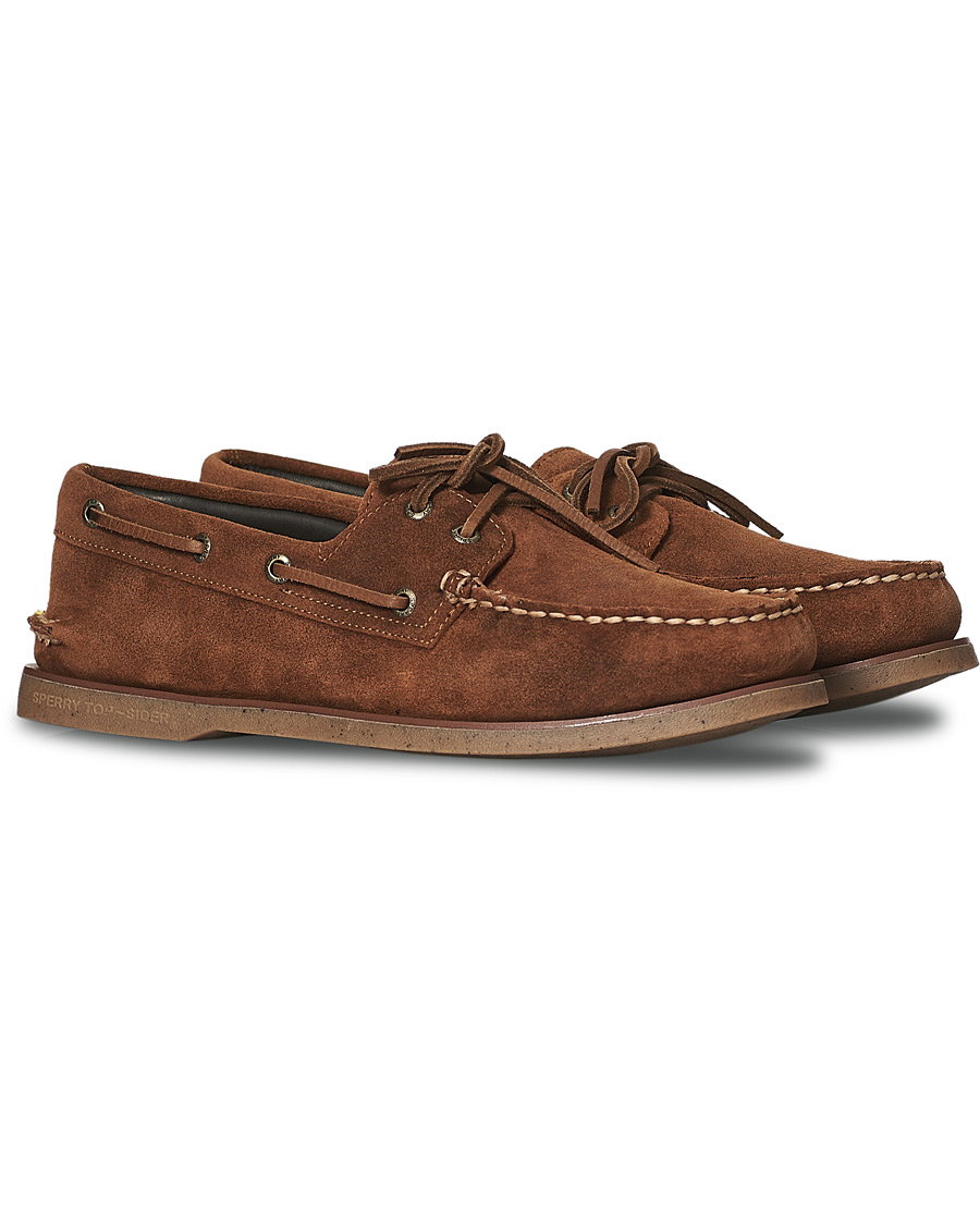 Heren | Sperry Gold Cup Authentic Suede Original Boat Shoe Brown | Sperry | Gold Cup Authentic Suede Original Boat Shoe Brown