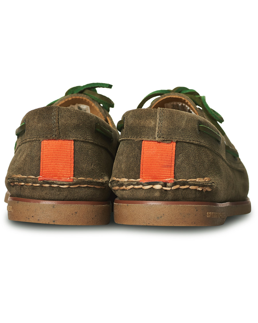 Heren | Sperry Gold Cup Authentic Suede Original Boat Shoe Green | Sperry | Gold Cup Authentic Suede Original Boat Shoe Green