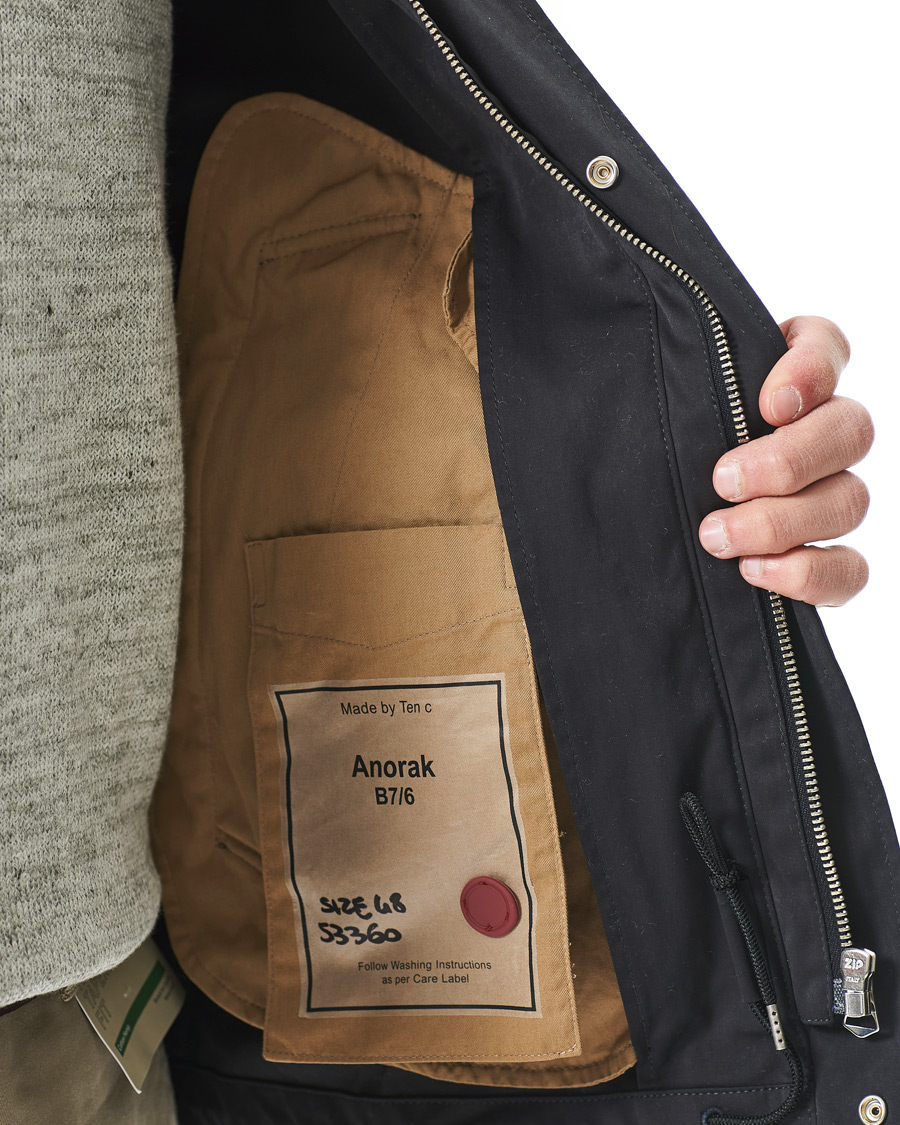 Heren | Jassen | Ten c | 9 oz Anorak Jacket Navy